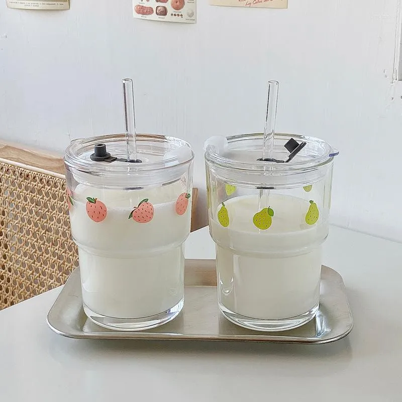 水筒ガラスボトルポータブルコーヒーミルクティージュースカップ