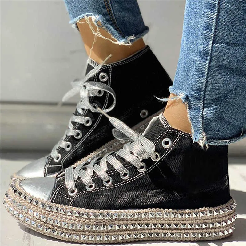 Dress Shoes Women Sneakers Leopard Shoes Women Canvas Shoes Leisure Lace-Up Low High Top Sneakers Basket Femme Big Size Women Shoes J230806