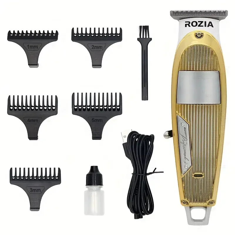 Professional Electric Hair Trimmer Hair Clipper With LED Display Golden Hair Cutting Machine For Men Father's Day Gift