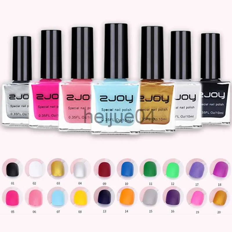 Nagellack nagelkonst stampning polsk 10 ml godisfärger lack söt stil nagel stämpel polsk tryck led lampa nagellack x0806