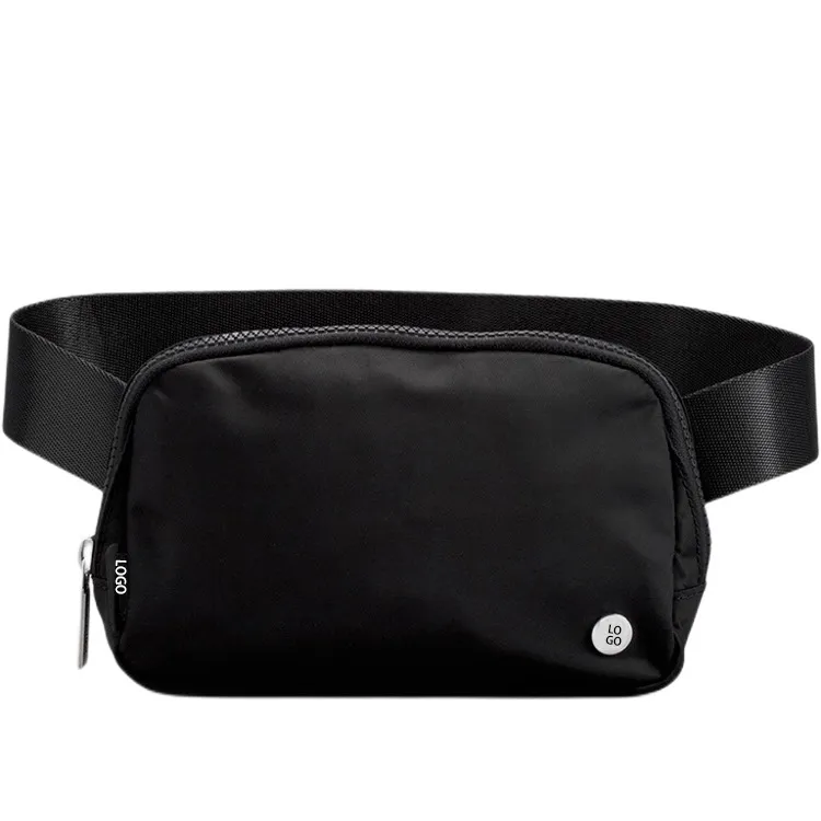 2023 Ny ankomst Lu Yoga Belt Väska Midjeväska Elastisk justerbar rem Zipper 1L med varumärkes Logo Gym Sport Bag Telefonpåse Key Bag