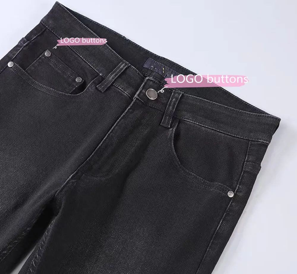 Jeans de Moda Pantalon Para Hombre Pantalones De Mezclilla Calças