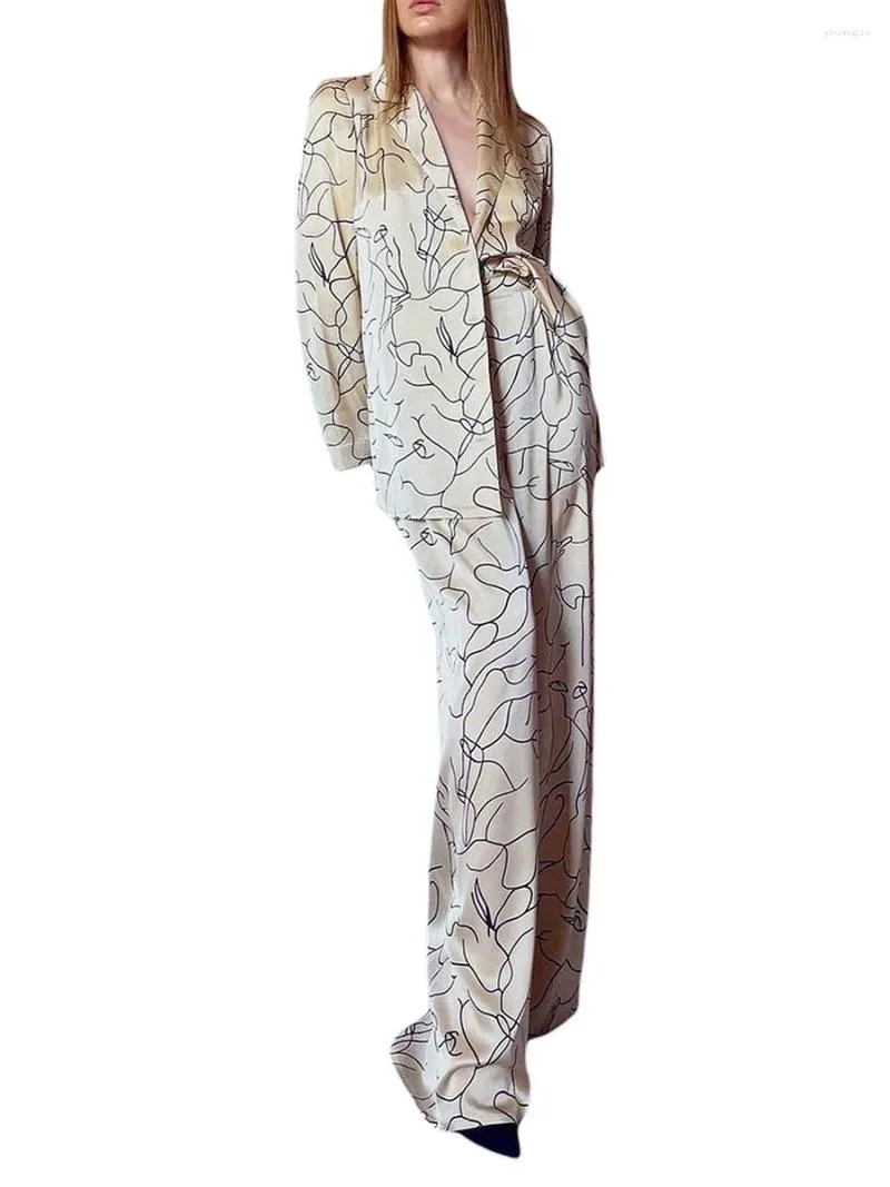 Damen-Nachtwäsche, Damen-Pyjama-Set aus Seide mit Spitzenbesatz, Camisole und Shorts, 2-teilige Loungewear