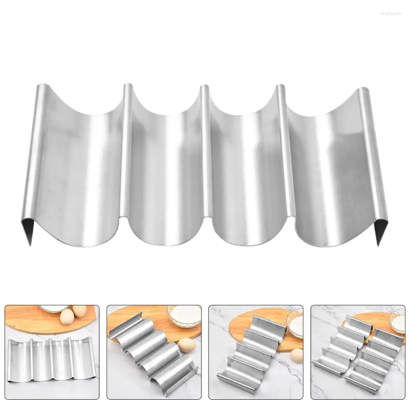 Zestawy naczyń stołowych stojak z Crepe Kitchen Supplies Store Mini naleśnik Multi-Slot Taco Holders stal nierdzewna