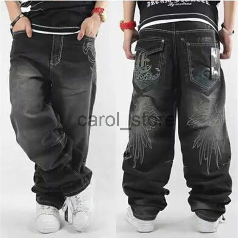 Jeans masculino 2023 Mens Baggy Jeans Men Wide Leg Denim Pants Hip Hop Nova Moda Bordado Skateboarder Jeans Frete Grátis cholyl J230806