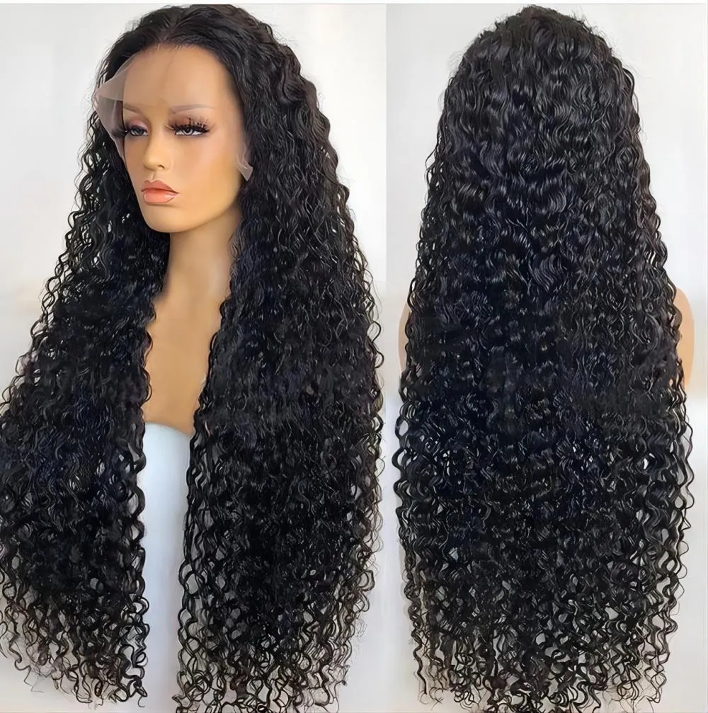 Deep Wave 13x4 13x6 Hd Lace Frontal perucas de cabelo humano onda de água transparente encaracolado perucas 360 sem cola peruca cheia do laço para mulheres negras