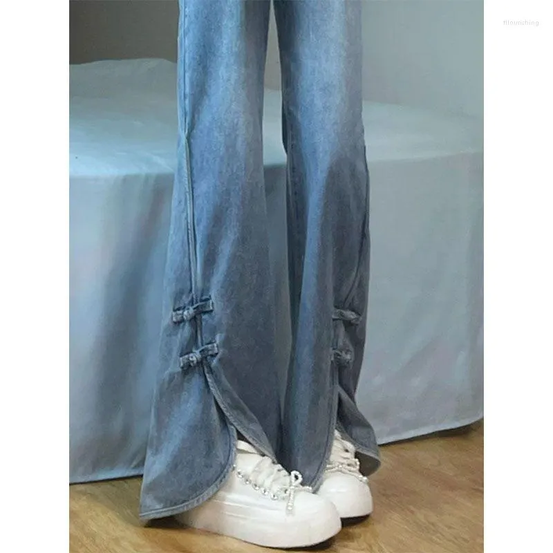 Pants for Women's Jeans Flared Wide-leg Jeans Women's Korean Retro