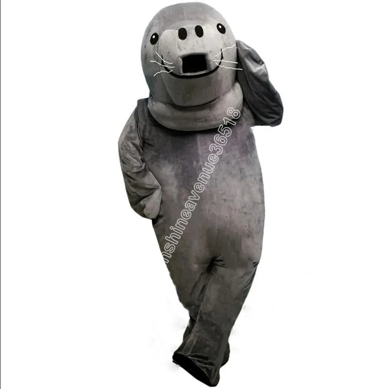 Super Cute Sea Lions Walrus Mascot Costume Top Cartoon Anime theme character Carnival Unisex Adults Size Christmas Birthday Party Outdoor Outfit Suit