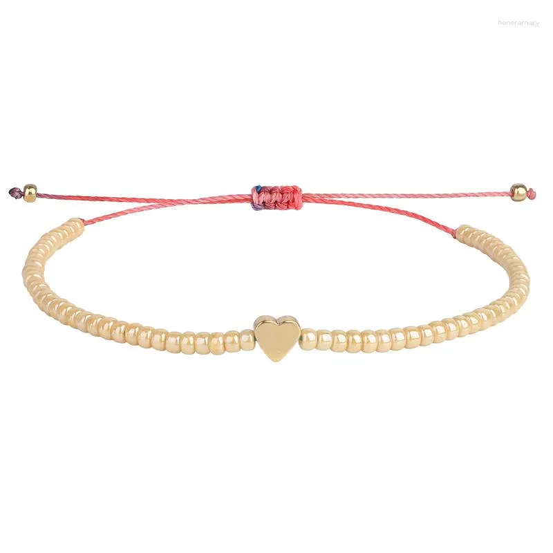 Bracelets porte-bonheur KELITCH femmes brin doux coeur perlé amitié bracelets bijoux pour Femme Simple goutte en gros