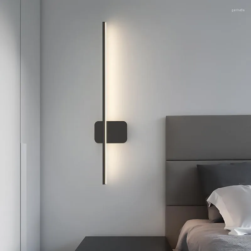 Lampada da parete per interni a LED per camera da letto Soggiorno Applique da comodino Decorazione per la casa Apparecchi moderni e minimalisti Oro nero