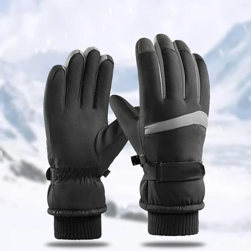 Gants Cyclisme Hiver Cuir Premium Travail Et Ski Alpin Moufle Homme Femme  Moto Du 16,81 €