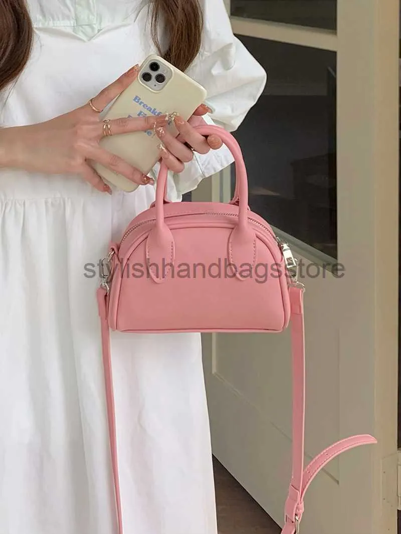 Плечо Корейский INS NEW 2023 Нишевой дизайн Boston Women Simple и Wersatile Simbag Cross Cross Body Small Square Bagstylish BagsstorestyShiplishAndbagsstore