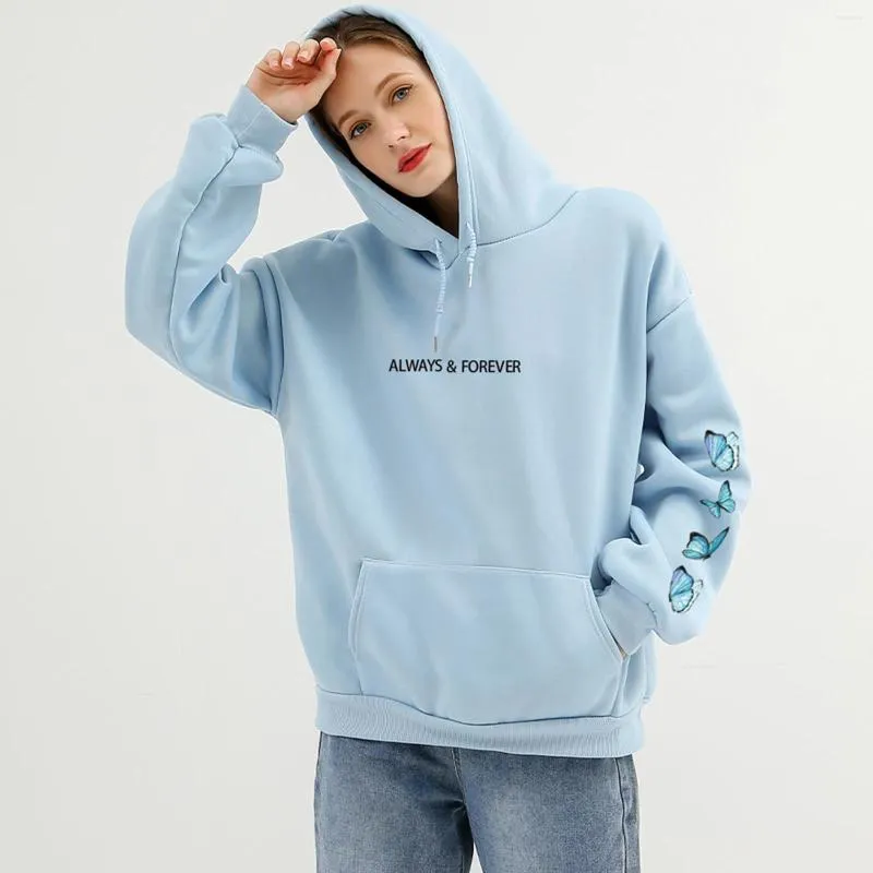 Always and forever online blue butterfly hoodie