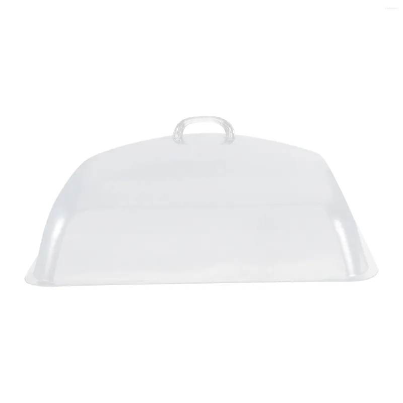 Set di stoviglie Tavolo da pranzo rotondo bianco Coperchio trasparente Copertura antipolvere Pellicola protettiva Pratica torta Cupola Pane Plastica