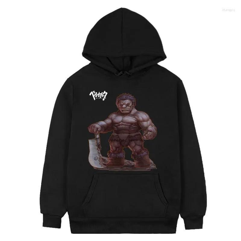 Hommes Hoodies Loisirs Berserk Guts Swordsman À Capuche Pour Hommes Col Rond Belle Anime À Manches Courtes Imprimé Vêtements Nouveauté Unique Hiver