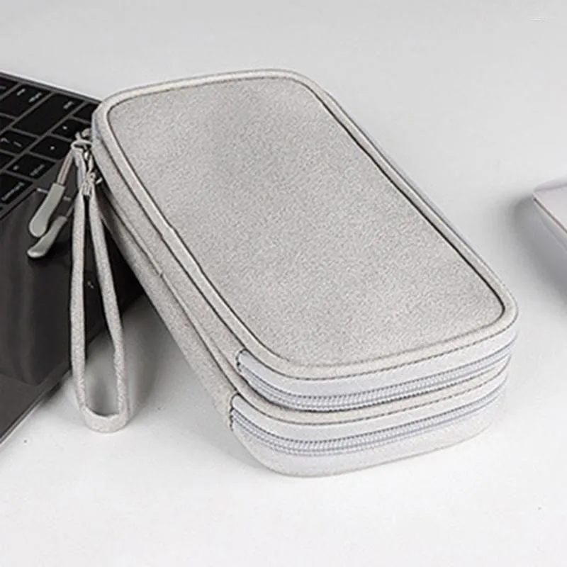 Förvaringspåsar separat förvaring Lätt att bära bärbar datakabel USB -sladdorganisator Pouch Daily Use