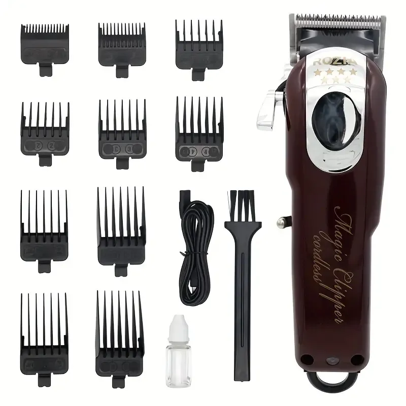 Upgrade Your Haircut Game with Professional USB Rechargeable Hair Clippers & Self Adjustable Blades