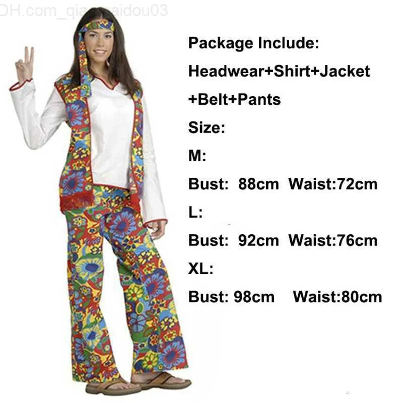 60s 70s Women Costumes Accessories Hippie Pants Bell Bottom Boho