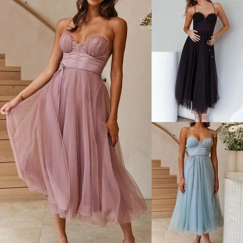 Casual Dresses For Women Sleeveless Sling Mesh... From Join3, $35.33 In  Bulk | DHgate.Com