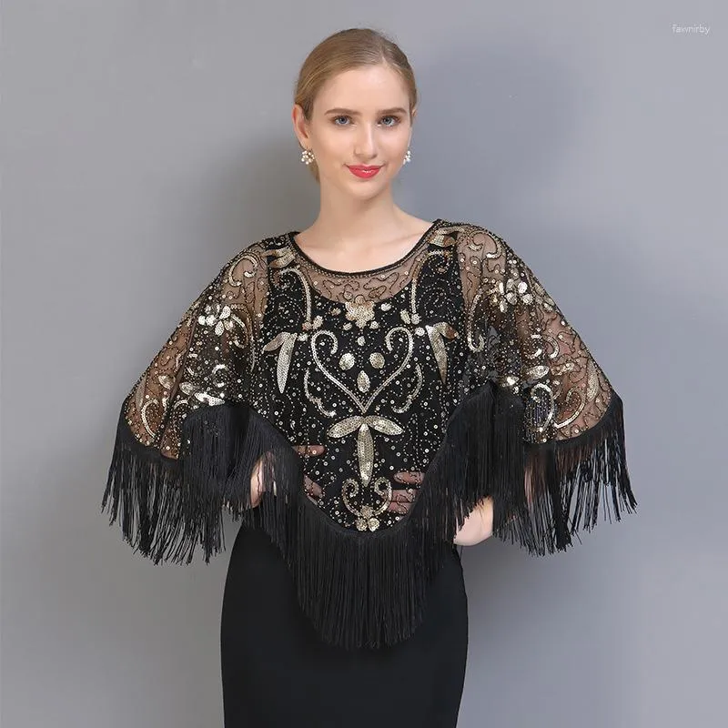 Schals Ankunft Shimmer Floral Polyester Quaste Schals für Frau Mode Casual Glitter Schal Damen Sonnenschutz Poncho 70 25 cm