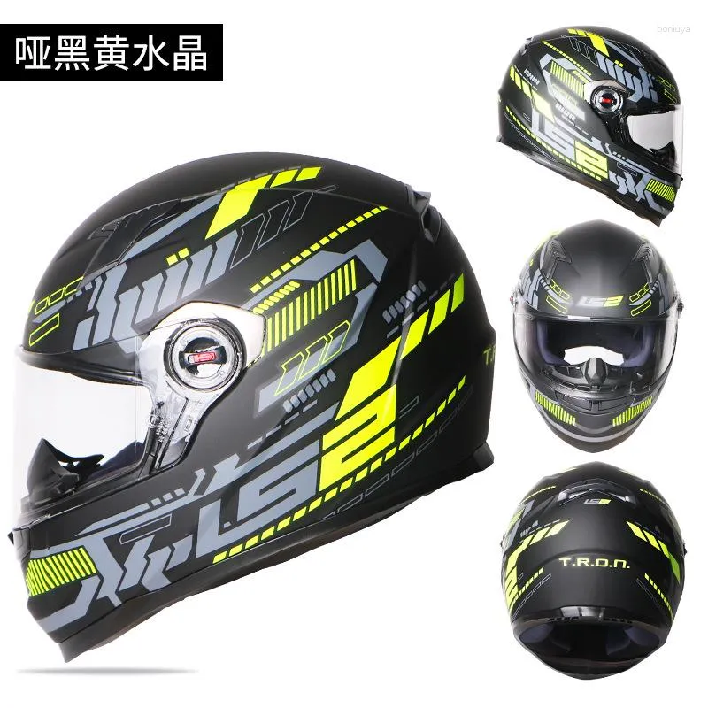 Casques de moto LS2 Casque Homme Femme Full Street Sports Car Four Seasons FF358