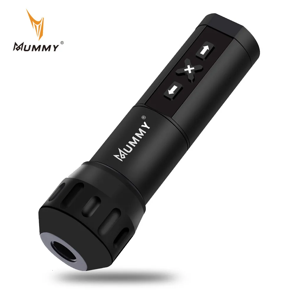 Dövme Makinesi Kablosuz LED Dijital Ekran Mumy 2200mAh Pil Kalemi Astar ve Gölgelendirici için Güçlü Döner Motor 230804