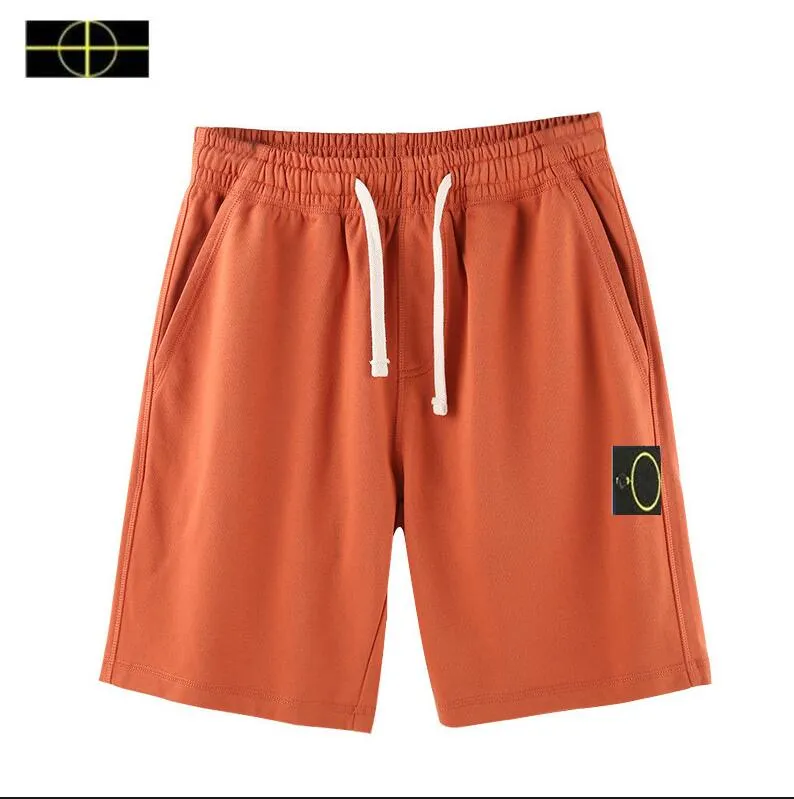 A2 Materiale superiore pantaloncini da spiaggia in pietra pantaloni sportivi retrò da uomo isola puro cotone blu corto logo cravatta donna ricamo estate strada calda a cinque punti k45