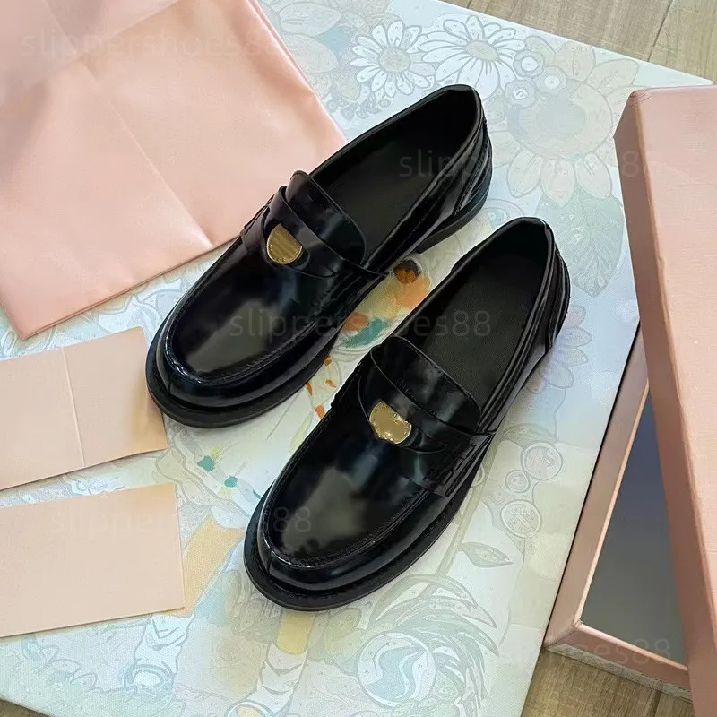 Designer-Loafer für Damen, Penny-Loafer aus echtem Leder, flache Mokassin-Schuhe zum Hineinschlüpfen, klobige Loafer in Schwarz, Weiß, Braun, bequeme Mode-Arbeitsschuhe