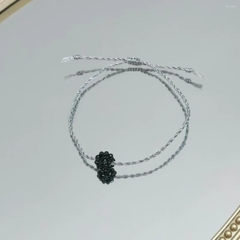 Strand lii Ji Real Stone Garnet Green Onyx Spinel Lapis Lazuli Ball Armband Friendship Kid Women Jewelry 14-24CM