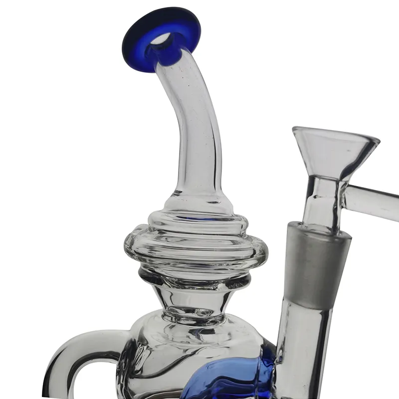 NMH-2 Mini Narguilé Bong En Verre Recycleur Fumer Pipe À Eau Dab Rig 13.5cm De Hauteur Avec Joint De 10mm