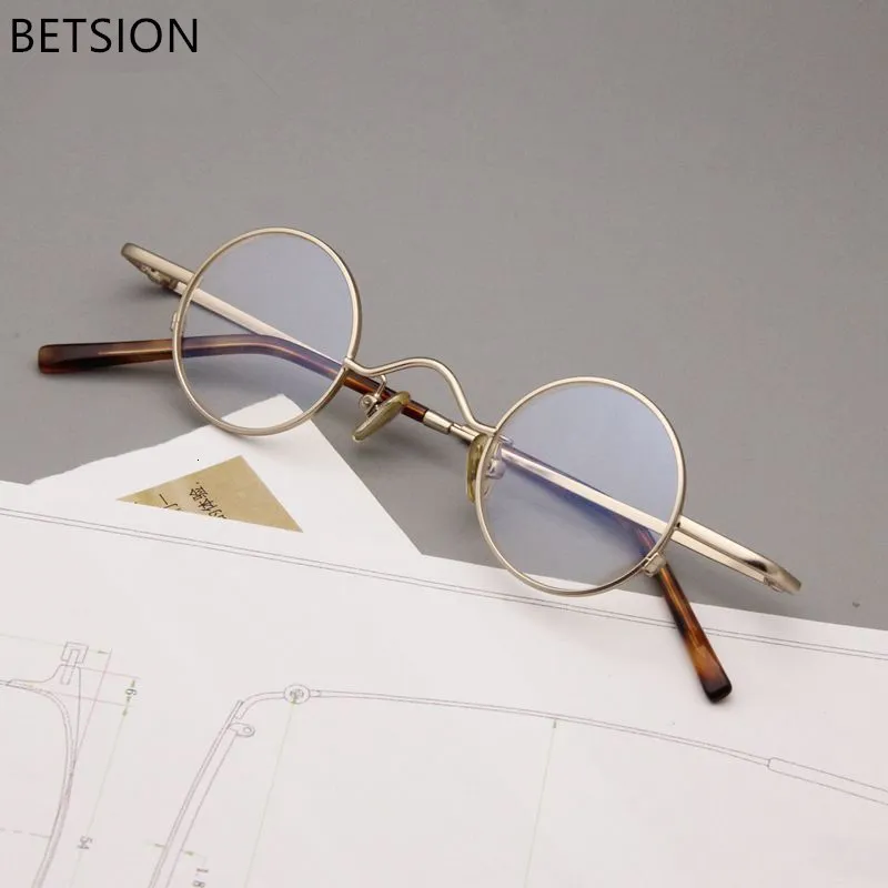 Reading Glasses BETSION Super Small 34mm Round Eyeglass Frames Women Men Reading Glasses Optical Glasses Retro Reading Mirror Eyewear 230804