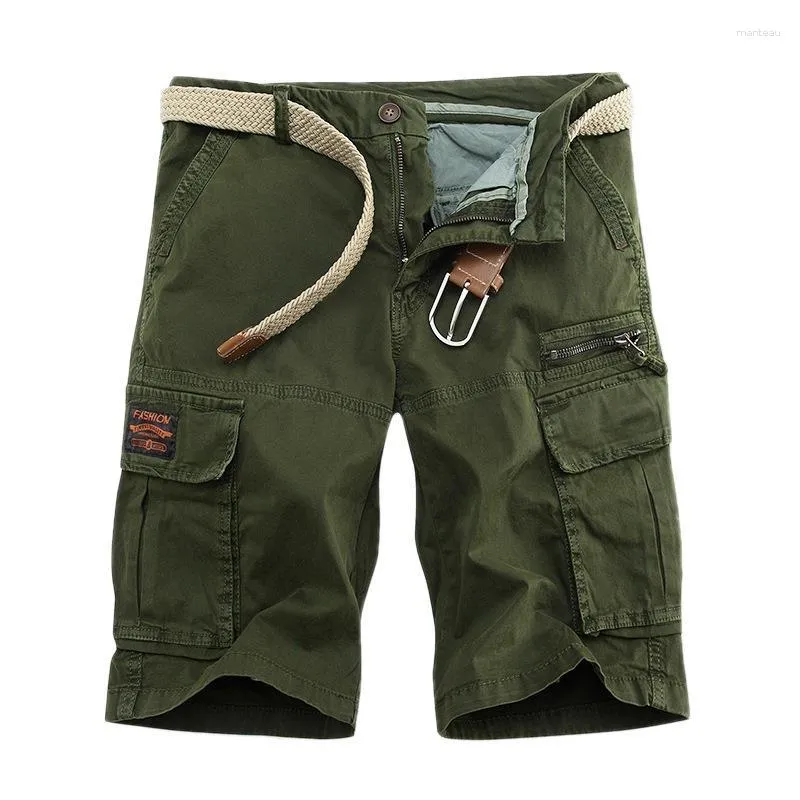 Shorts pour hommes 2023 travail d'été loisirs de plein air Sports Multi poche ample grand personnalisé solide cinq Division pantalon