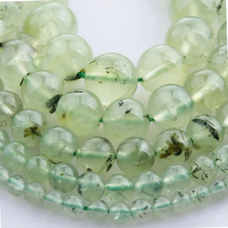 Beads 15"(38cm) Strand Round Natural Grape Jade Stone Rocks 4mm 6mm 8mm 10mm 12mm For Jewelry Making DIY Bracelet Findings