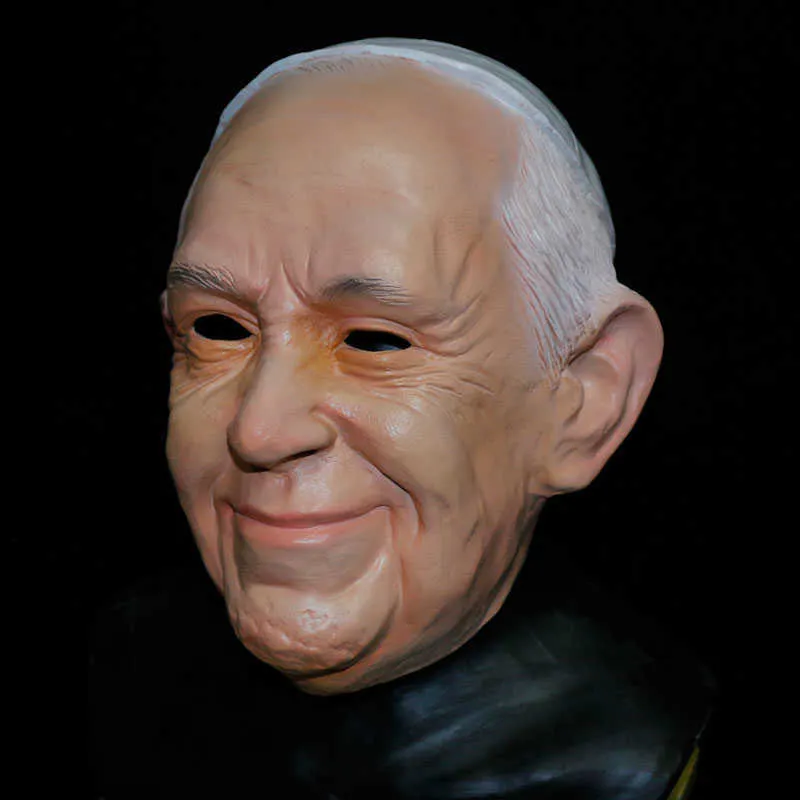 Máscara De Anciano Máscara De Abuelo Humano De Látex Realista Máscaras