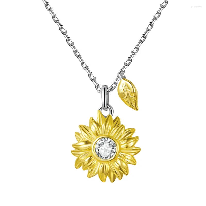 Pendant Necklaces Flower Modeling Necklace Friendship Couple For Moisennette Fashion Accessory Leaves