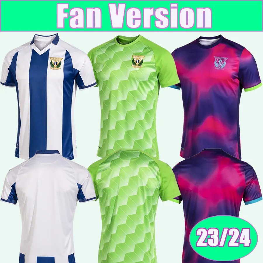 23 24 24 Leganes Mens piłka nożna Nyom Omeruo Josema Sergio G. Raba Untabarrena Jorge Miramon Cisse Lalo Home Away Albe Football Shirt Mundurs