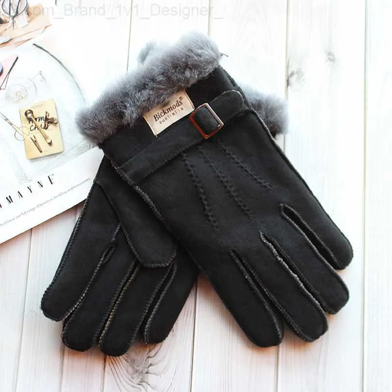 Fur gloves mens deals