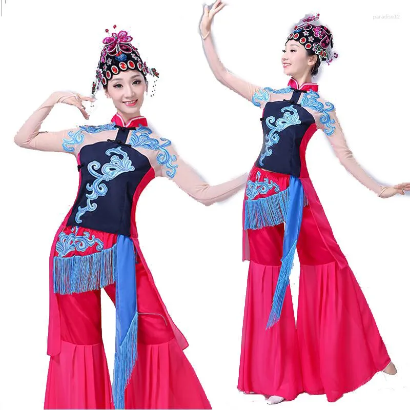 Scene Wear Folk Dance Costumes Women Ancient Chinese Clothing Drama Disfraz de National Festival Party