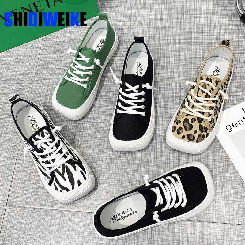 Dress Shoes Summer Canvas Shoes Women Trainers Women Square Toe Sneaker Lady Spring Autumn Female Footwear Breathable Sneakers Platform Shoe J230806