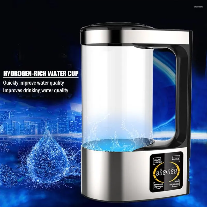 Water Bottles V8 Hydrogen Ionizer Machine 2L Large Capacity Rich Maker Portable Health Care Cup Anti Aging For Family Use