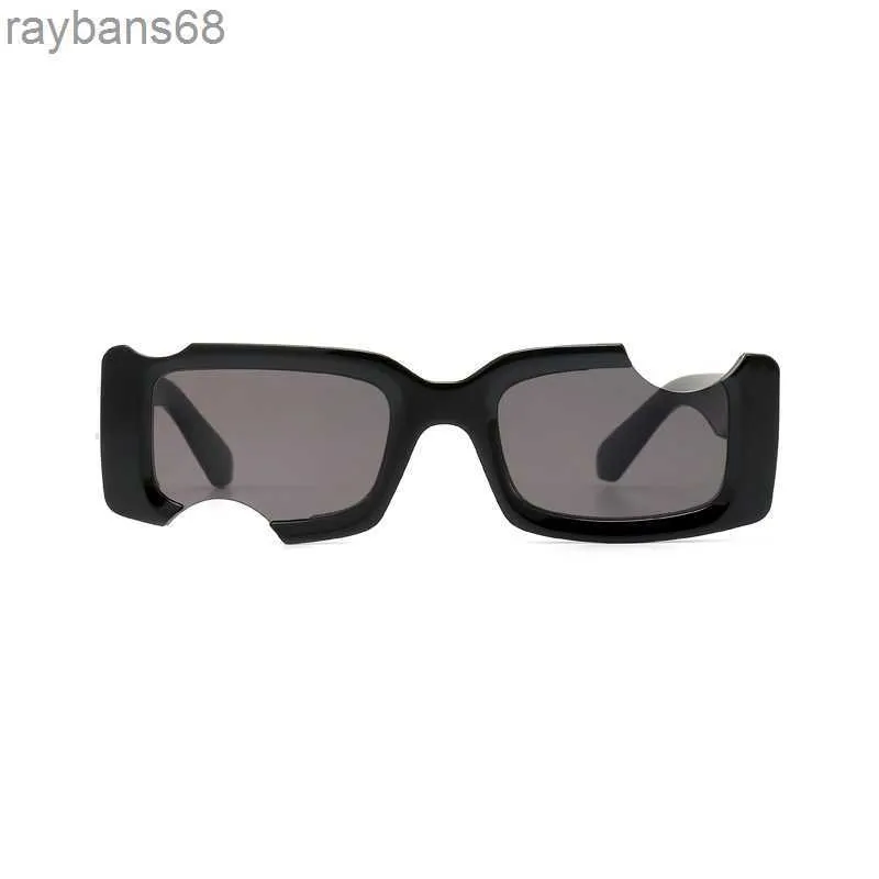 New Trendy Box with Holes Round Face Sunglasses Off the Same Type Small Frame