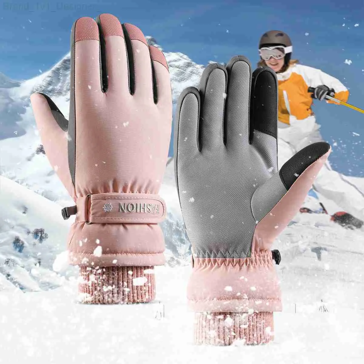 Comprar Guantes de invierno para hombre, de cuero cálido, para motocicleta,  esquí, nieve, Snowboard
