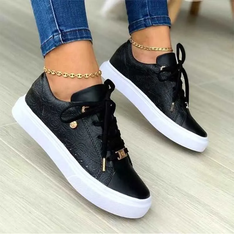 DHgate.com:Womens Lace-Up Vulcanized Slip-On Loafers, Round