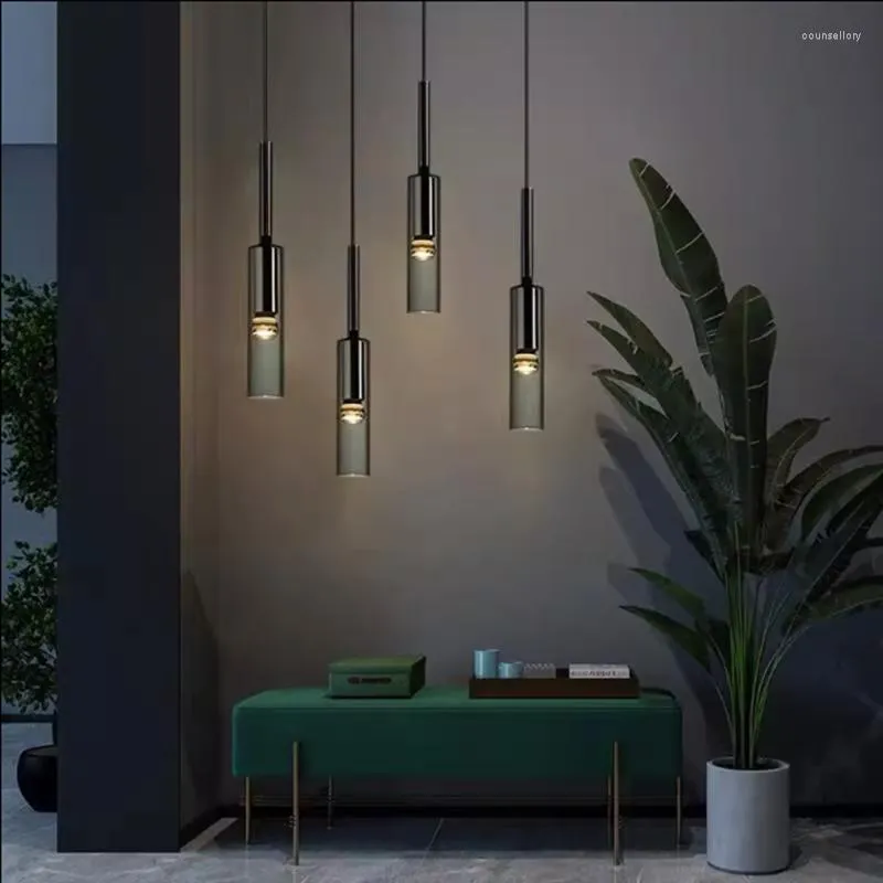 Подвесные светильники современный светодиодный минималистский лампа скандинавская бутылка кровати маленькая спальня гостиная кофейня в помещении