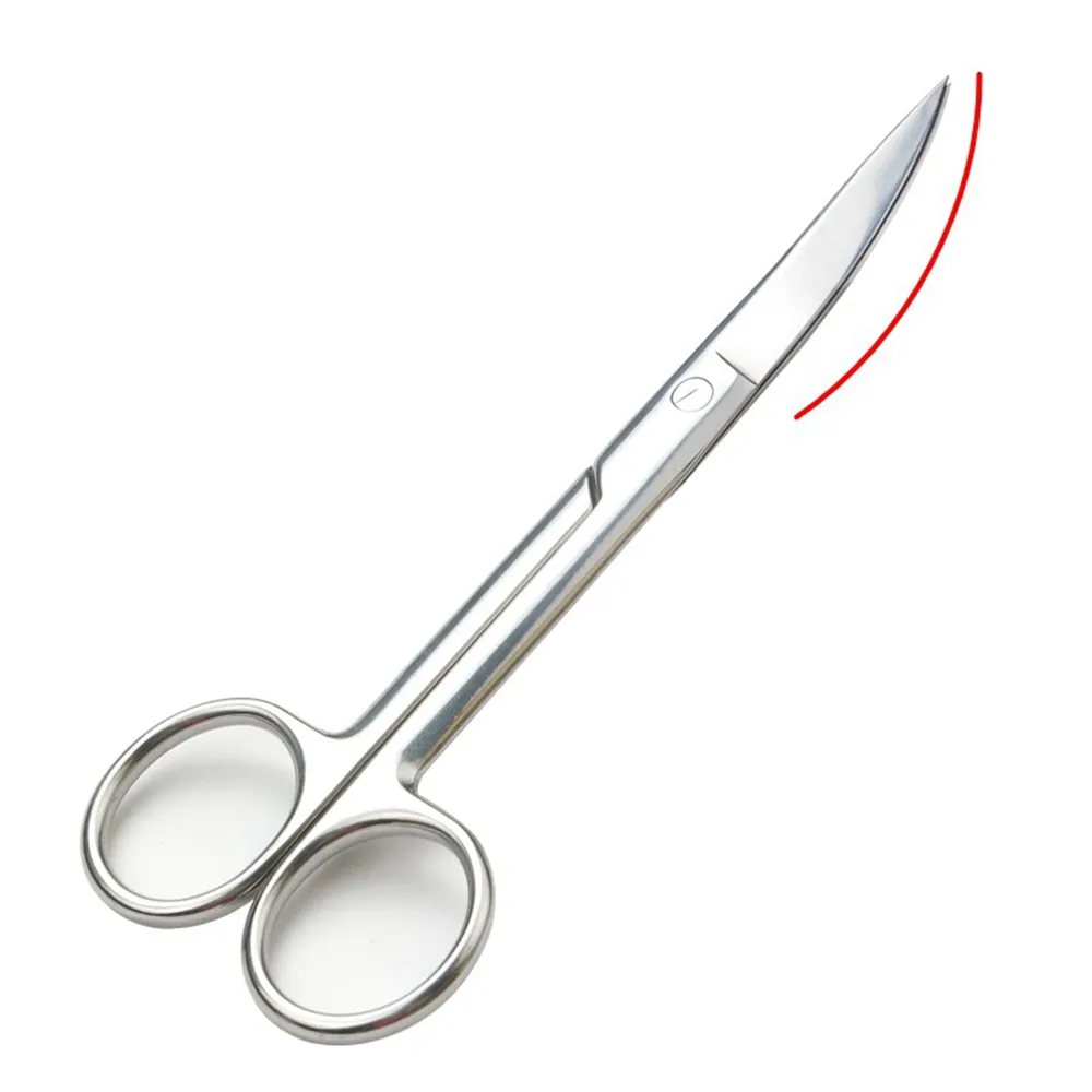 14cm Big Eyes Beauty Scissors Stainless Steel Eyebrow Nose Hair Scissors Cut Manicure Facial Trimming Nail Makeup Beauty Tools E483