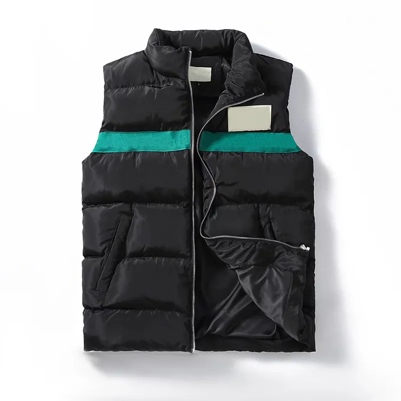 gilet da uomo firmati gilet da uomo giacca moda collo in piedi lettera ricamo stampato piumino cappotto autunno inverno versatile calore casual canotta da uomo