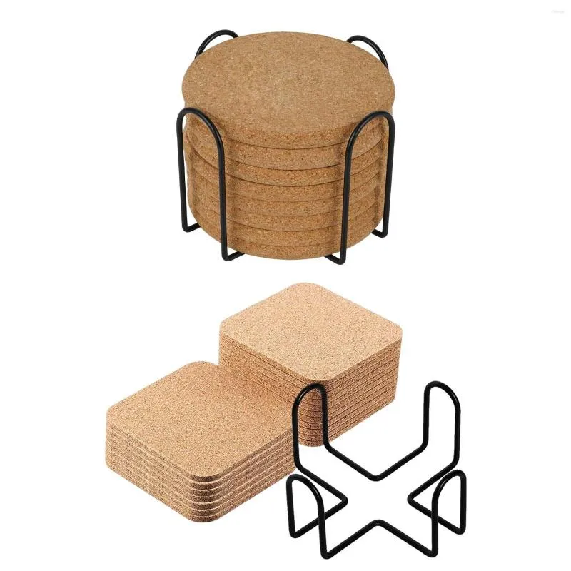 Tapis de table tasse réutilisable sous-verres cuisine tampons de boisson essentiels avec support pour bureau pendaison de crémaillère bureau