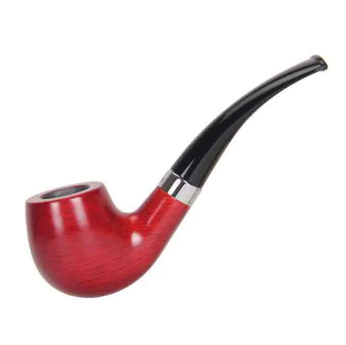 Ultima confezione regalo per pipa da fumo in legno massello Modelli rossi neri Pentola per tabacco da mano Sigaretta Punte per filtri a base di erbe Accessori per utensili per tubi