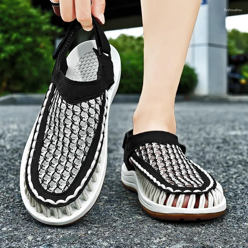 2024 354 Sandalen Zomer Slippers Heren Casual Flip Flops Air Cushion Beach Buiten Garden Male