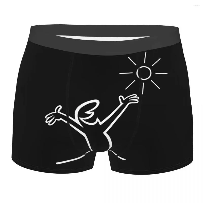 Cueca masculina Lineman Summer Sun Cueca Badum Linus Cueca Boxer Engraçada Shorts Calcinhas Masculino Macio S-XXL